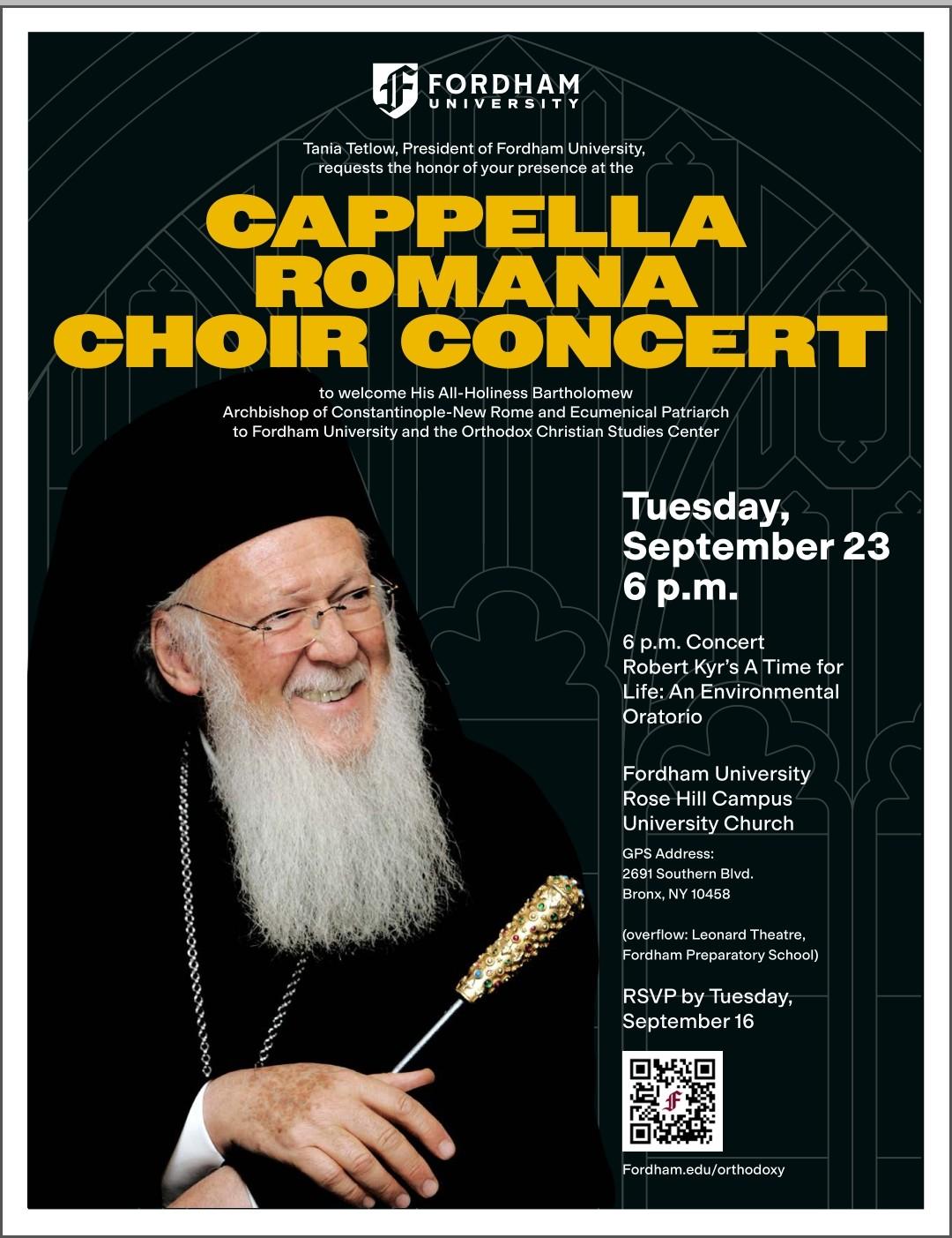 Patriarchal Visit to Fordham University